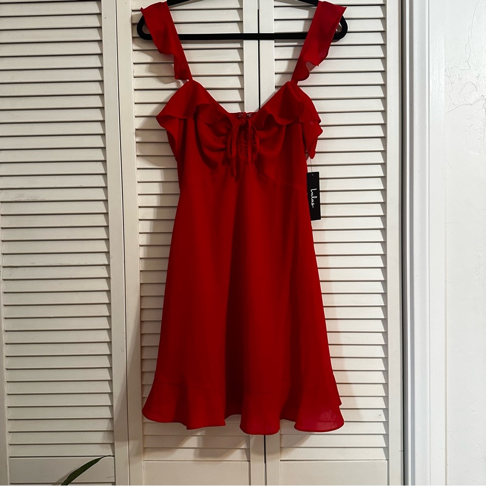 Lulu’s Ruffle Red Dress